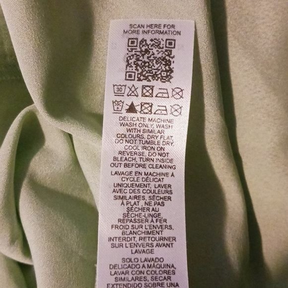 ASOS Maternity Off-the-Shoulder, Ruffled High-Low Dress in Light Green, Size 10 - Picture 13 of 16